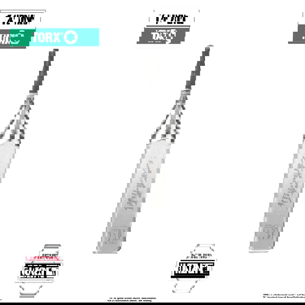 Hand Hex & Torx Bit Sockets; Socket Type: Torx Bit ; Drive Size (Fractional Inch): 1/4 ; Torx Size: T10 ; Bit Length (mm): 8.47 ; Bit Length (Decimal Inch): 0.3333 ; Insulated: No